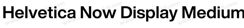 Helvetica Now Display Medium字体转换